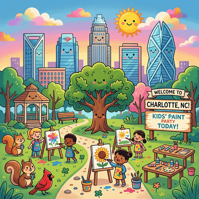 Kids Painting Party in Charlotte, NC