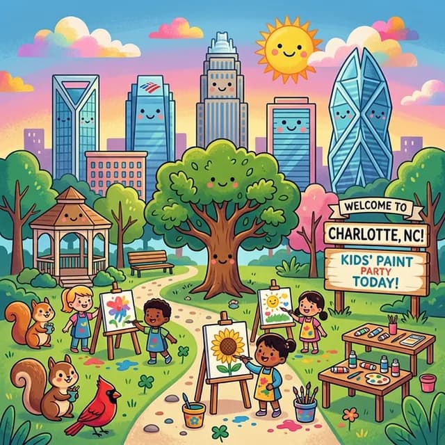 Kids Painting Party in Charlotte, NC