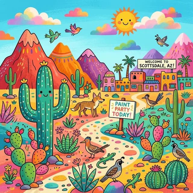 Kids Painting Party in Scottsdale, AZ