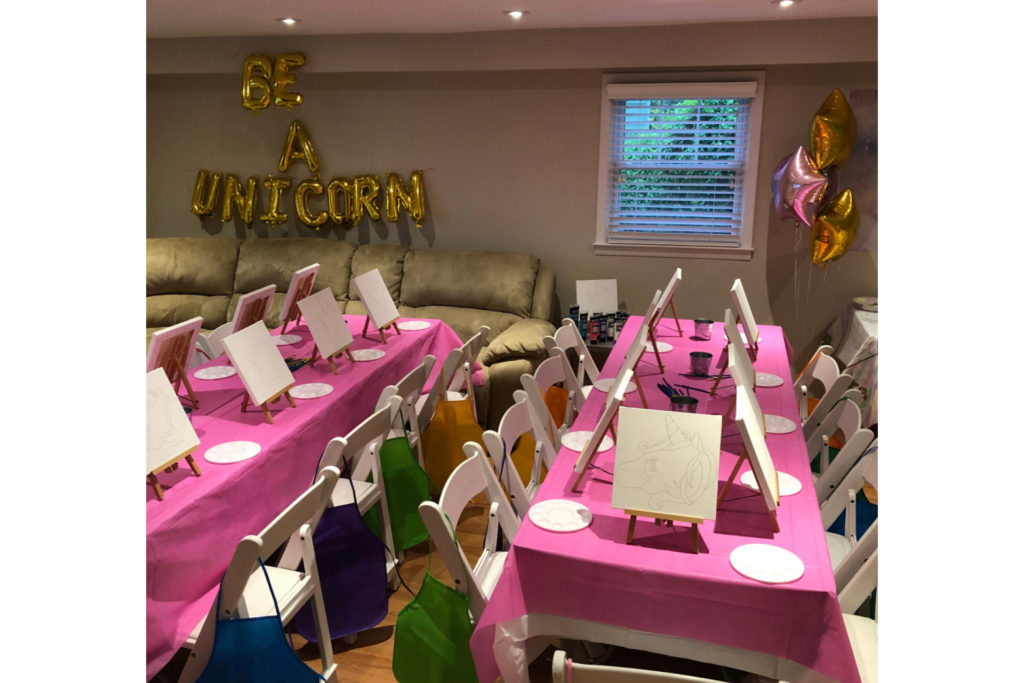 Unicorn Kids Paint Party