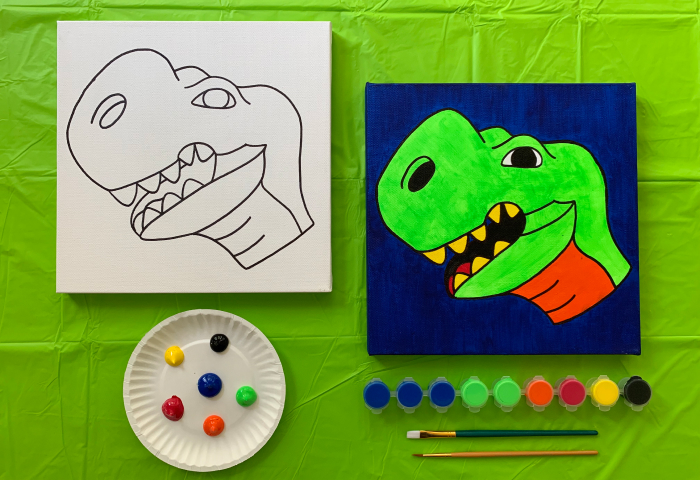 Dinosaur Paint at Home Kit
